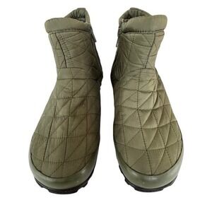 Bogs Snowday Quilted Olive‎ Green Ankle Boots Women's Warm Winter  - 6